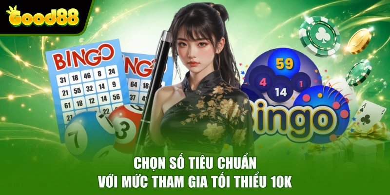 Mega 6/45 Good88 - Sản Phẩm Xổ Số Online Trả Thưởng Hấp Dẫn Chọn số tiêu chuẩn với mức tham gia tối thiểu 10k